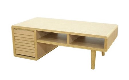 【開梱・設置】モナコ 105cm センターテーブル（ナチュラル）　AX013