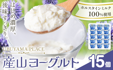 ホルスタインミルク 100％ 使用 産山ヨーグルト15個 株式会社UBUYAMAPLACE《30日以内に出荷予定(土日祝除く)》熊本県 阿蘇郡 産山村 ヨーグルト 乳製品 ホルスタイン 朝食 おやつ デザート
