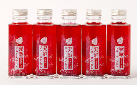Ａ－２０４ 発酵 ジュース のもと 日田 赤しそ 5本 セット シソ 紫蘇 シロップ 乳酸菌 110ml×5本 550ml