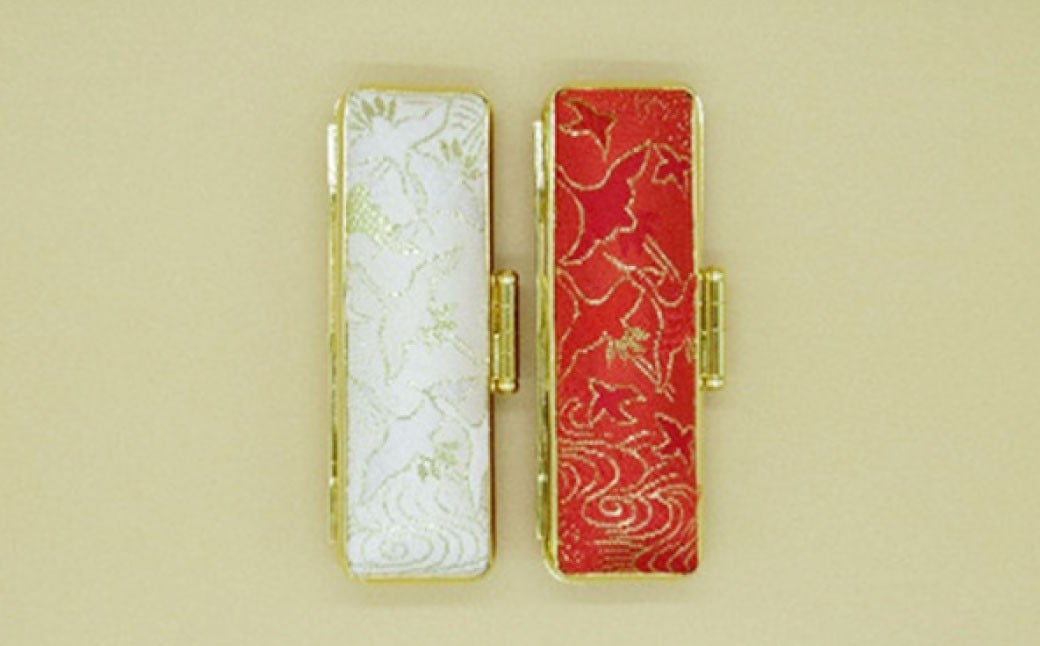 
『晴れの日』シリーズ　舞鶴本象牙印鑑実印の2本セット [№5530-0189]
