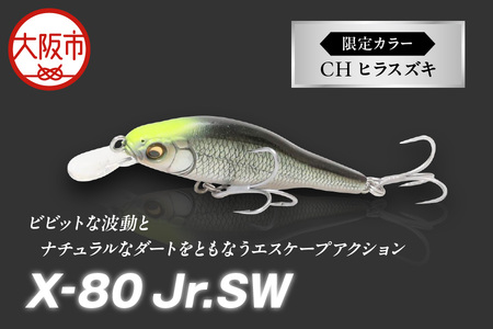 Ｘ-80 JR.SW 限定カラー CH ヒラスズキ 釣り用ルアー_OS226-0036