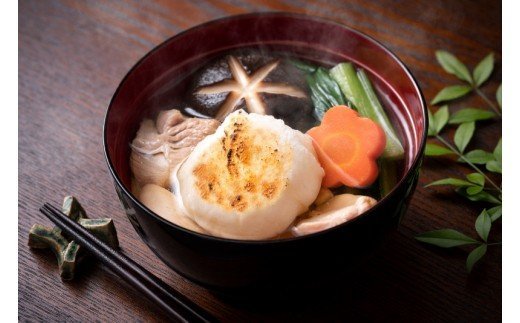 こだわりの米で作った!つきたて丸餅(玄米餅 5P)_1849R-2