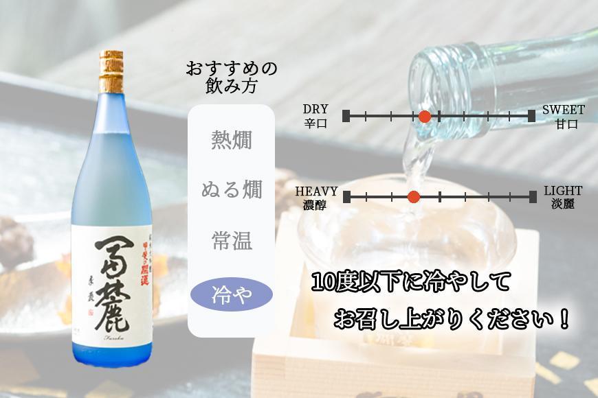 甲斐の開運 純米大吟醸「冨麓」 1.8L ＜富士山の日本酒＞【井出醸造店】