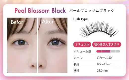 【 12回定期便 】マグネットつけまつげ ＜ パールブロッサムブラック ＞ マグネット式つけまつげ 長め まつ毛 つけまつげ ナチュラル 磁気まつげ 磁石まつげ アイライナー不要 アイメイク 美容 コ