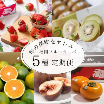 【発送月固定定期便】旬の福岡フルーツ　あまおう・とよみつひめ・早味みかん・秋王・甘うぃ(宇美)全5回【配送不可地域：離島・北海道・沖縄県・東北】
