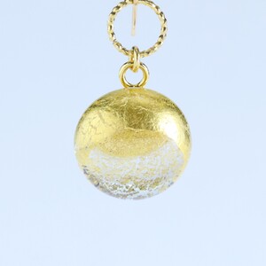 アクセサリー 金彩ピアス（カラー：クリア）【グラスアート黒木】_A0114-020