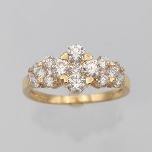 K18 1.0ct ダイヤモンド リング　HR-009637