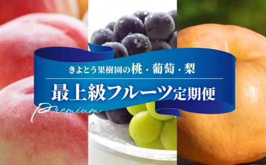 【2026年先行予約】桃、ぶどう、梨の最上級品を旬にお届けする3回便！ (定期便)(岡山県産) 【KF-T033-01】