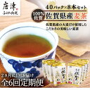 【ふるさと納税】「全6回定期便」佐賀県産麦茶 (40P×8本セット)×6回 ティ－バック 簡単 ノンカフェイン 2ヶ月に1回お届け 「2024年 令和6年」