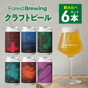 【ふるさと納税】クラフトビール飲み比べ6本セット【ForestBrewing醸造所】【配送不可地域：離島】【1489555】