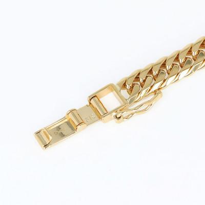 ふるさと納税 魚津市 K18 ダブル六面喜平ブレスレット 18cm-20g造幣局検定マーク入り |  | 02