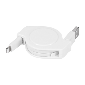 巻取り式 ケーブル ホワイト1.2m Type-A to Lightning Owltech