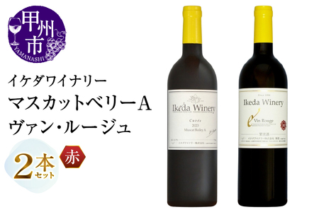 ワイン イケダワイナリー 2本セット【マスカットベリーA / ヴァン・ルージュ】（MG）B12-676