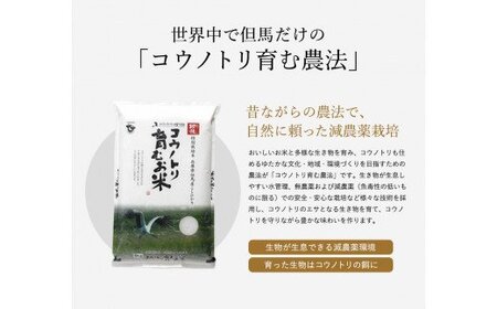 【令和5年産】コウノトリ育むお米減農薬【5kg×2袋】（94-004）
