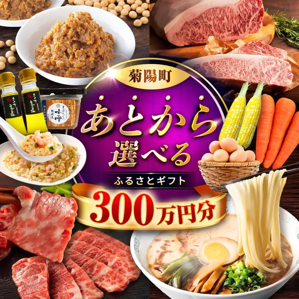 【 あとから選べる 】菊陽町 ふるさと ギフト 300万円分 あとから あとから BHZY013