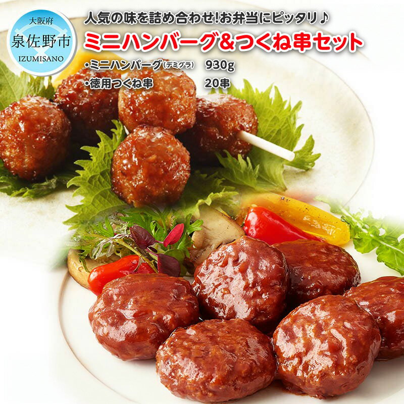 【ふるさと納税】おすすめ！人気のハンバーグとつくね 2種セット 大阪府 泉佐野市 送料無料 肉の泉佐野