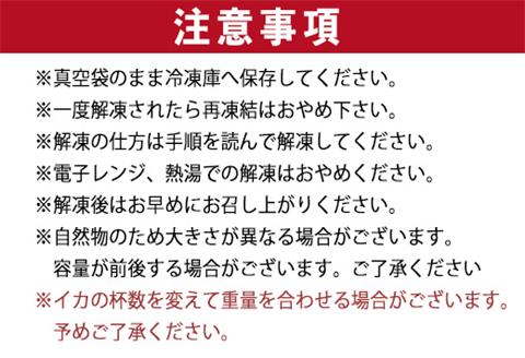 『予約受付』唐津呼子産いか活造り 2杯(約250g×2) 急速冷凍 新鮮そのまま食卓へ！イカ 刺身 簡単 ギフト※水揚げあり次第令和6年6月以降順次発送させていただきます。