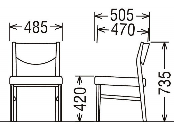 カリモク家具『ダイニングチェア』CW4315 [1279]