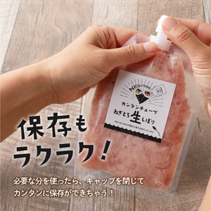 a11-072　カンタンチューブ ねぎとろ 生 しぼり 約120g 8P SF4