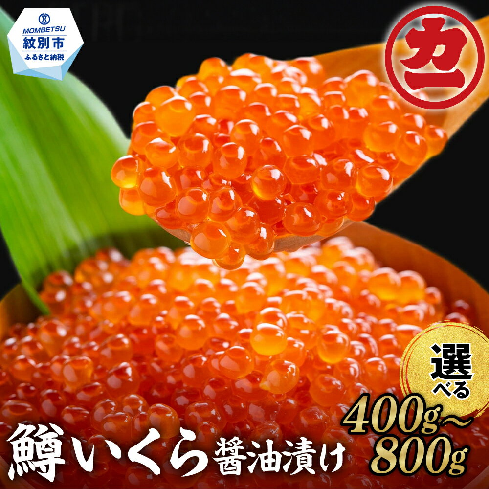 北海道紋別市 鱒いくら醤油漬け200g×4パック合計800g