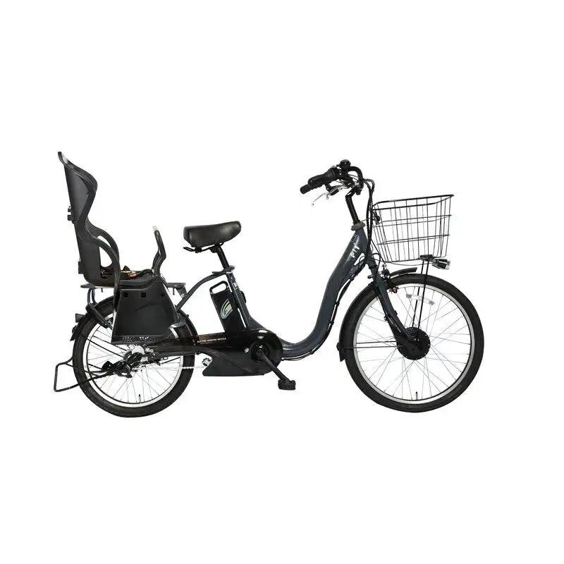 【100％完成納品】PELTECH（ペルテック）後チャイルドシート付子供乗せ適用電動アシスト自転車 前24/後20内装3段 TDH-408L-CH【ベージュ】 自転車