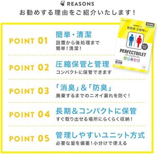 防災 簡易トイレ パーフェクトイレ 10回分 トイレ 災害グッズ 防災グッズ 非常用 防災用品