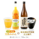 【ふるさと納税】紀州完熟　みかん梅酒　720ml　紀伊国屋文左衛門純米酒　720ml　飲み比べセット