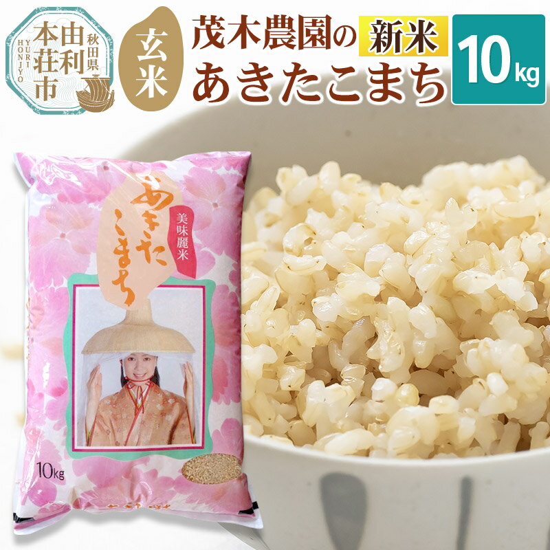 【ふるさと納税】《令和7年産 新米》【玄米】10kg あきたこまち 秋田県産 茂木農園のあきたこまち 玄米 10kg