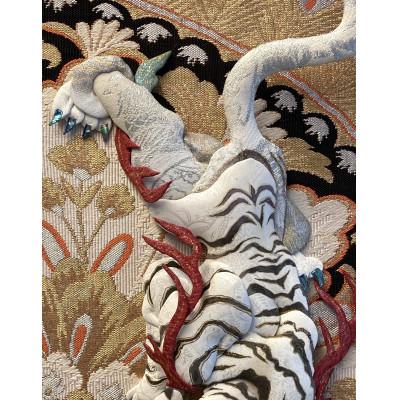 ふるさと納税 野田市 押絵伝統工芸品　白虎　大 |  | 02