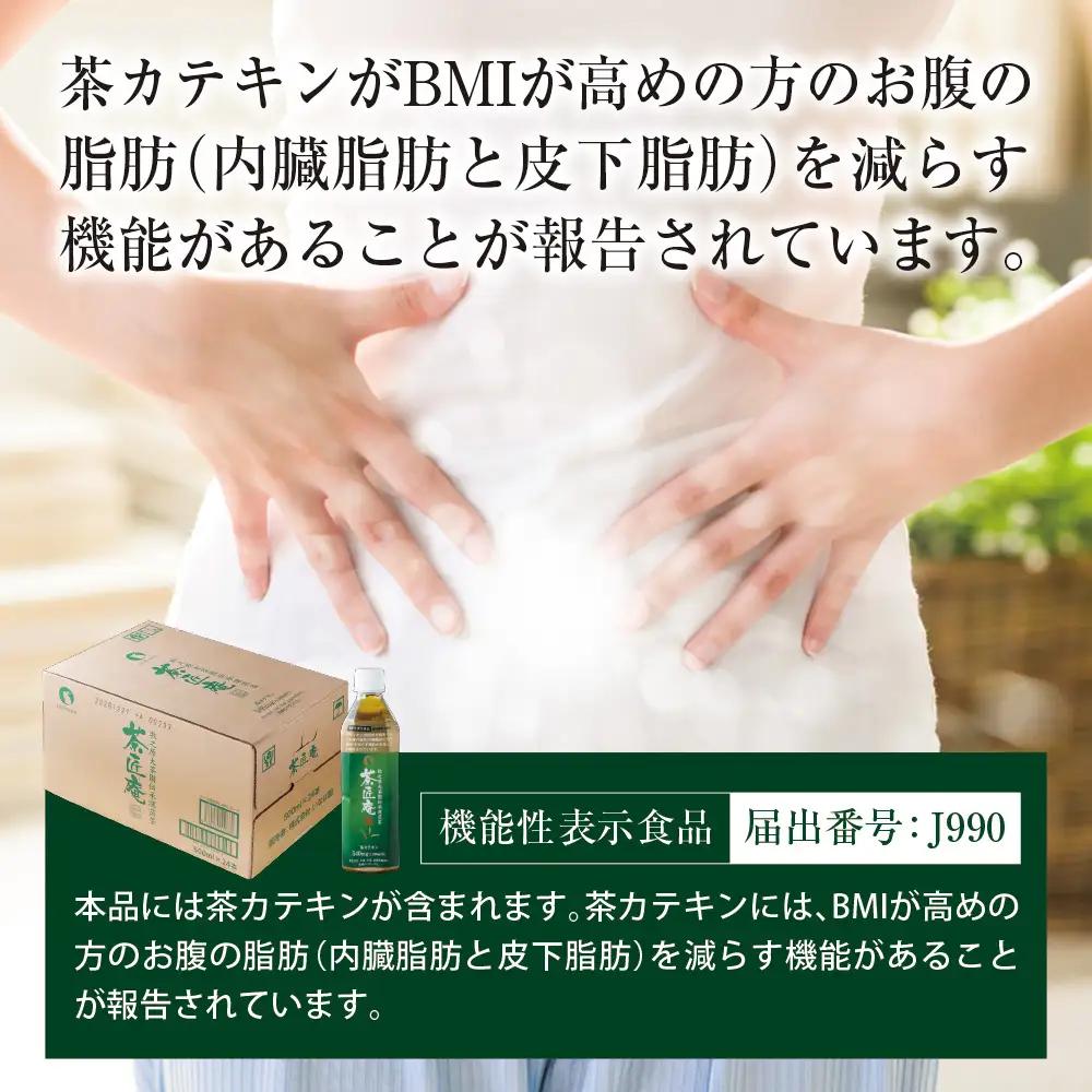 【 機能性表示食品 】 茶匠庵 緑茶ペットボトル 500ml×48本 静岡県 牧之原市 いなば園
