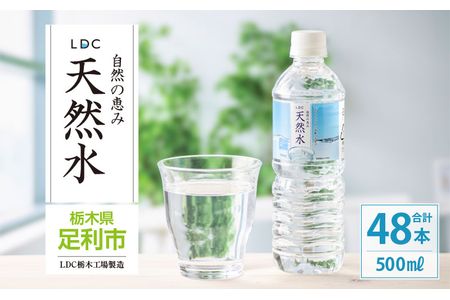 水 ミネラルウォーター 天然水 500ml 48本 お水 飲料水 軟水で飲みやすい 備蓄品としてもオススメ F7Z-413