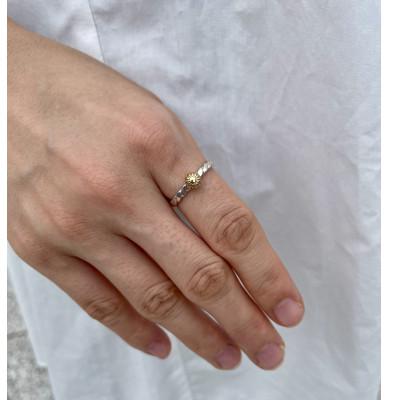 ふるさと納税 藤沢市 Flower Ring center 18k Gold |  | 02