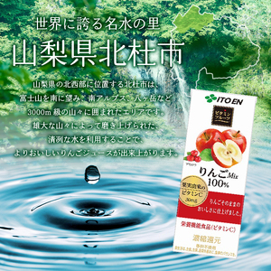 【3ヶ月定期便】ビタミンフルーツ りんごMix 100% 200ml 24本 伊藤園 紙パック [h132]