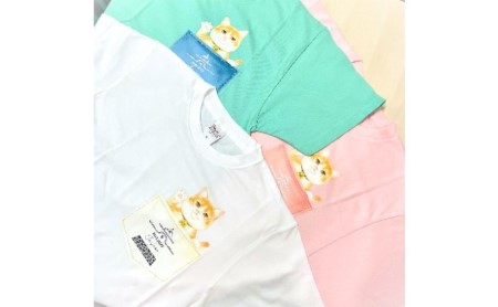 猫城主　さんじゅーろTシャツ（ブルーグリーン） Lサイズ