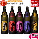 【ふるさと納税】≪鹿児島本格芋焼酎≫数量限定！ハイカラさんの焼酎5種セット(900ml×5本・25度・計4.5L) 焼酎 芋焼酎 芋 レア ふるさと納税限定 セット あいこまち 頴娃紫 完熟芋 米麹 お酒 アルコール 飲み比べ 詰め合わせ 鹿児島 糖質ゼロ プリン体ゼロ【岩川醸造】