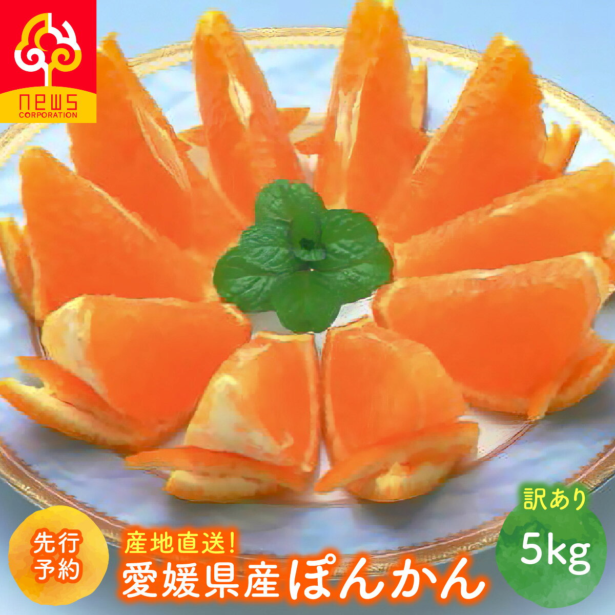 【ふるさと納税】【先行予約】【訳あり】産地直送！愛媛県産ぽんかん 5kg（2027年1月上旬より順次発送）【ふるさと納税 人気 おすすめ ランキング みかん ミカン 蜜柑 ぽんかん フルーツ 果物 産地直送 ニュウズ 訳あり 愛媛県産 愛媛県 伊方町 送料無料】IKTF033