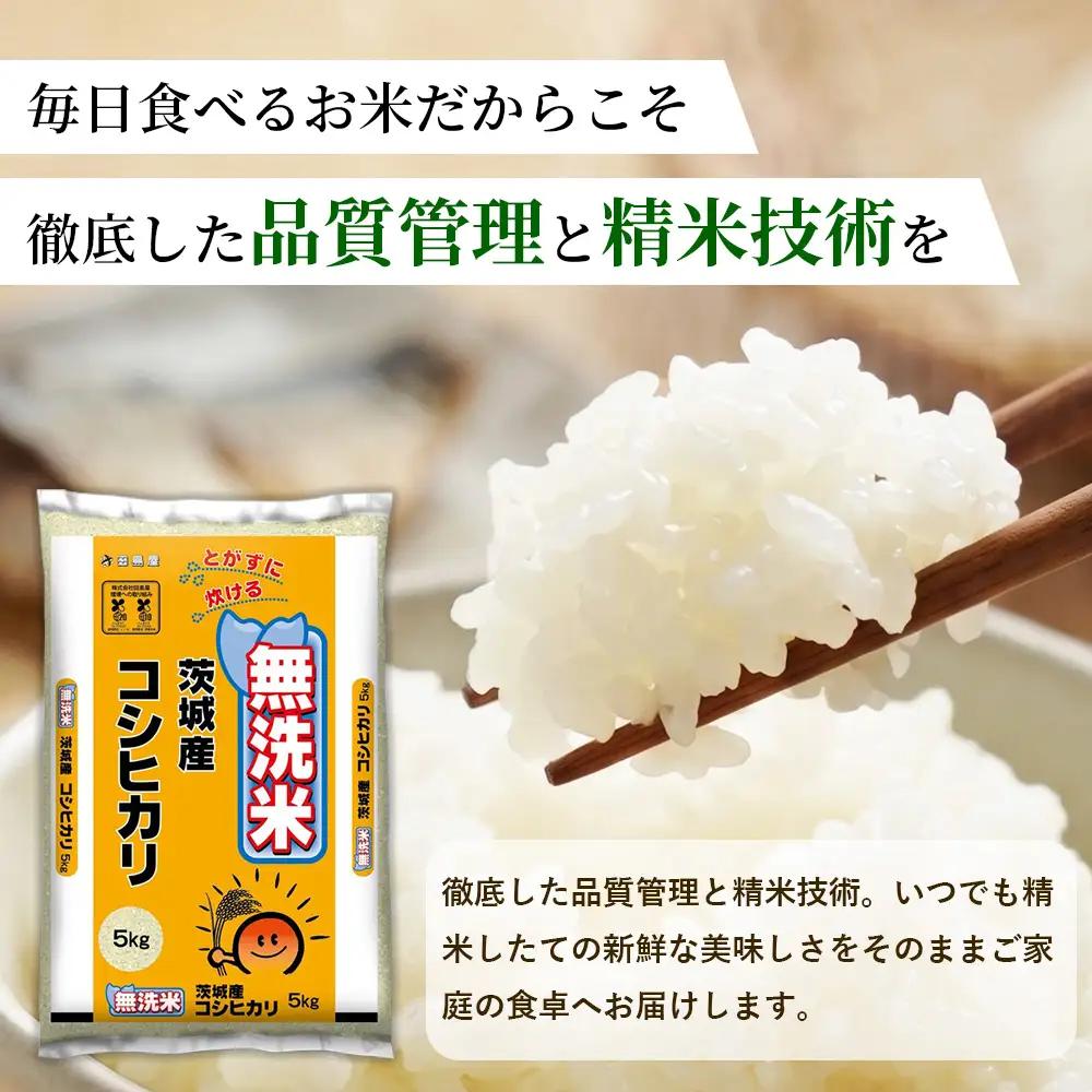 【令和8年産】茨城コシヒカリ【無洗米】 10kg（5kg×2袋） | お米 米 無洗米 こしひかり 茨城県産 白米 ブランド米 小分け