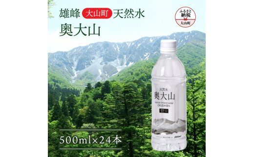 MS-20　【天然水】奥大山の水 ペットボトル500ml×24本入り（1ケース）