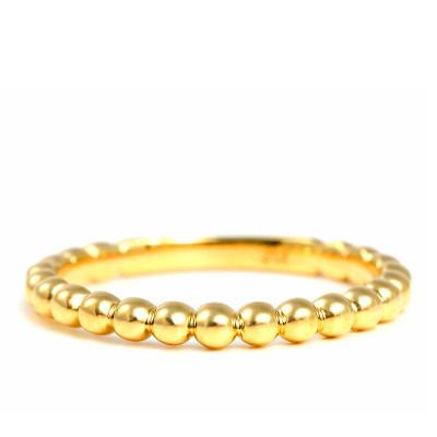 ふるさと納税 鳴沢村 K18  ボールデザインリング　R3999-Y#17 |  | 01