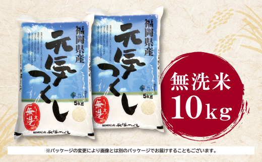 【新米】令和7年産 無洗米 福岡県産・元気つくし10kg  無洗米 むせんまい 米 コメ 10kg キャンプ 研がなくていい  5kg×2 TWR 10キロ 箱入り 手間なし カンタン 簡単 福岡 元