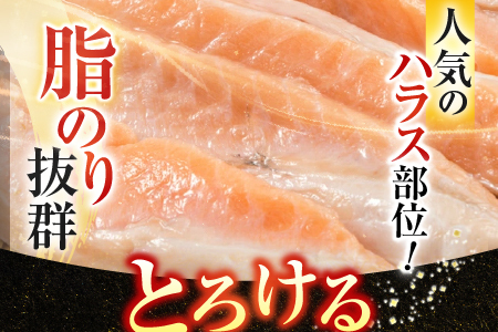 無添加甘塩サーモンハラス(アトランティックサーモン)300g×8P(計2.4kg) A-11234