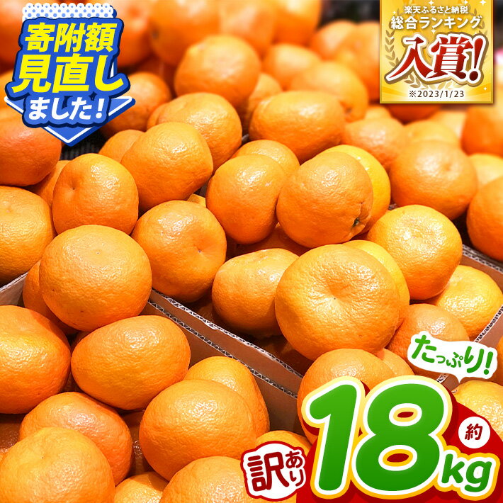 【ふるさと納税】 訳あり 温州みかん 約 18kg | 果物 くだもの フルーツ 柑橘 柑橘類 みかん 温州 家庭用 18キロ 大量 みかん 玉名 熊本 送料無料 不揃い 傷 大小混合 自宅用