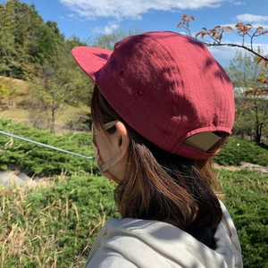 麻素材 ジェットキャップ(Lサイズ(61cm))｜麻 通気性抜群 涼しい帽子 キャップ カジュアルファッション おしゃれ帽子 [1628]