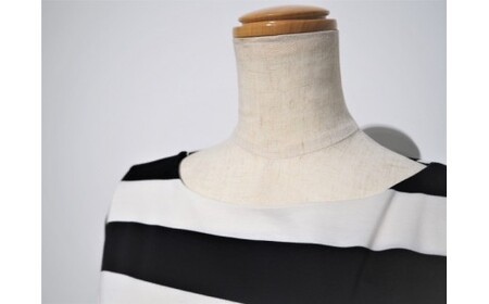 【婦人】動体裁断ボーダーTシャツ（ブラック）　サイズM	/L 【婦人】動体裁断ボーダーTシャツ（ブラック）　サイズM