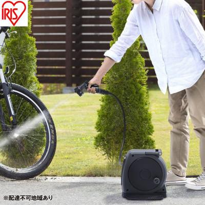 ふるさと納税 大河原町 フルカバーホースリールJET 10M FHJー10 ダークグレー×ブラック   [53752934]