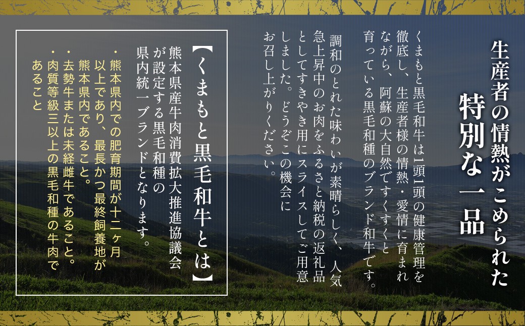 くまもと黒毛和牛 すきやき用 1000g