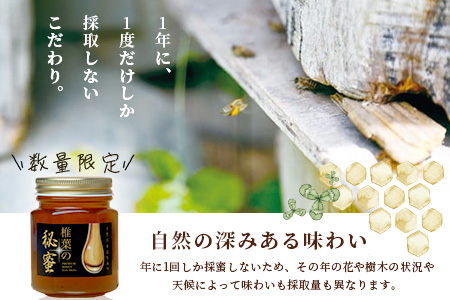 【秘境を味わう】椎葉の秘蜜 【150g×4本】国産天然はちみつ【数量限定】 MS-09