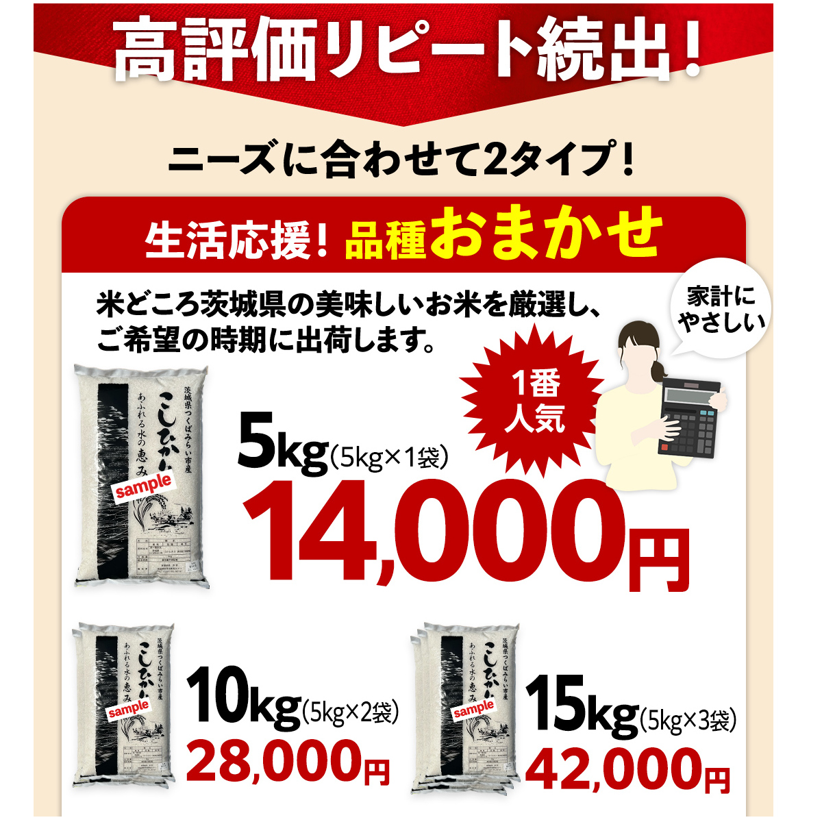 【 6月下期発送 / 数量限定 】茨城県産 精米 5kg (品種おまかせ） 令和6年産 こしひかり 米 コメ こめ 単一米 限定 茨城県産 国産 美味しい お米 おこめ おコメ_イメージ3