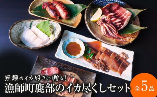 【2025年11月下旬発送】訳あり 漁師町鹿部のイカ尽くしセット 全5品 沖漬け ぽんぽん焼き 一夜干し 刺身 いかめし