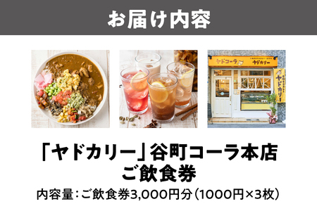 本格スパイスカレー「ヤドカリー」ご飲食券【谷町コーラ本店】_OS197-0005